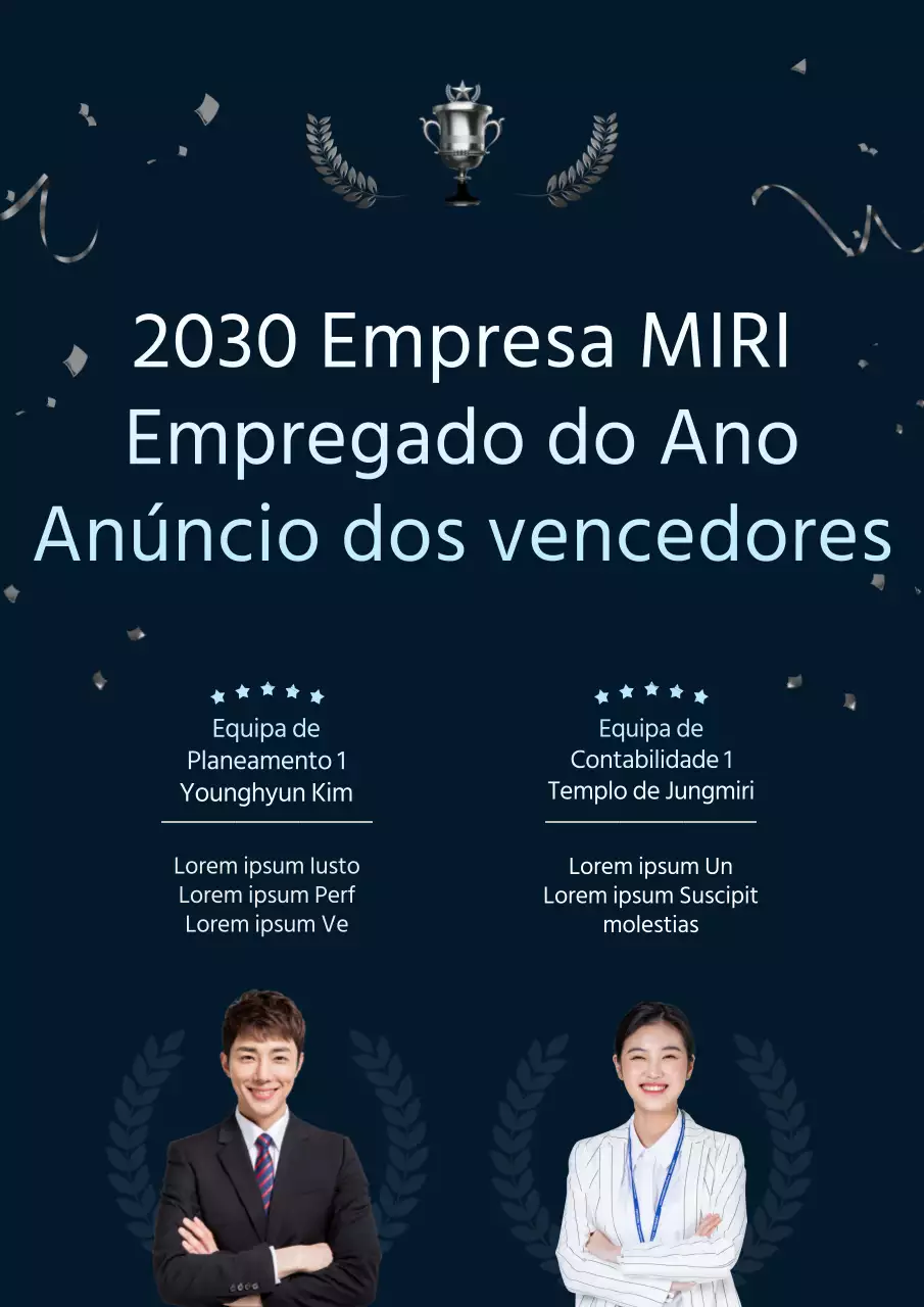 Anunciado o vencedor da ilustração 3D prateada e azul clara