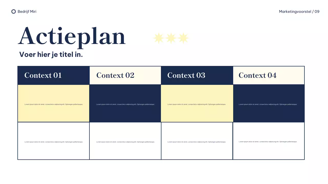document modern marketingvoorstel marine