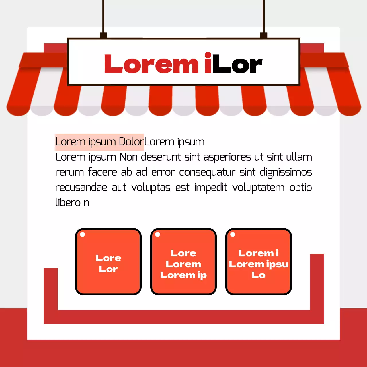 Code de commerce local avec le concept de magasin rouge