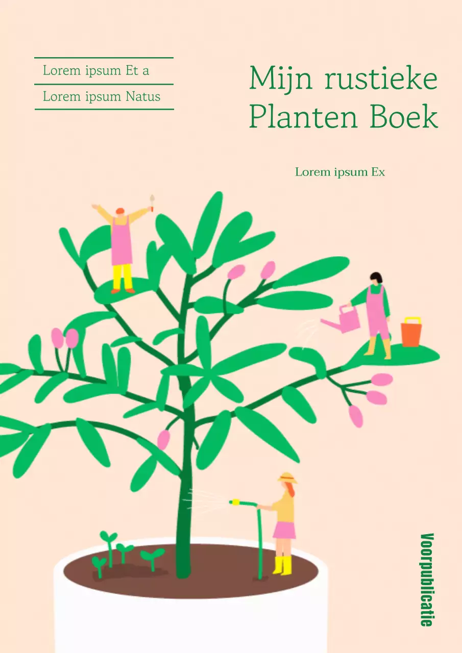 Wat staat er in dit leuke, groene flora boek?
