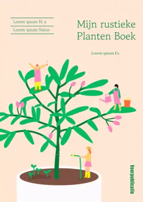 Wat staat er in dit leuke, groene flora boek?