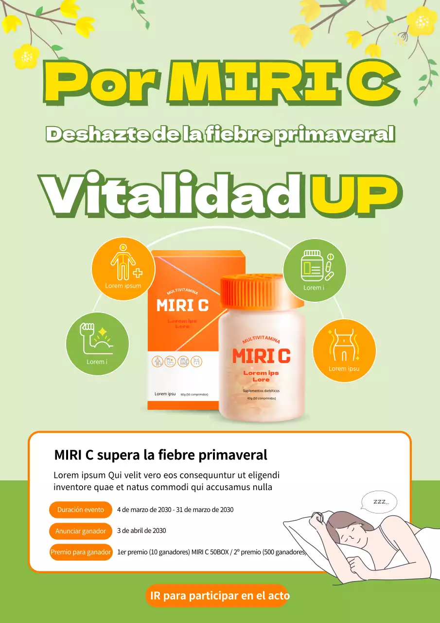 Vitaminas frescas para la fiebre de primavera en farmacia chartreuse y naranja