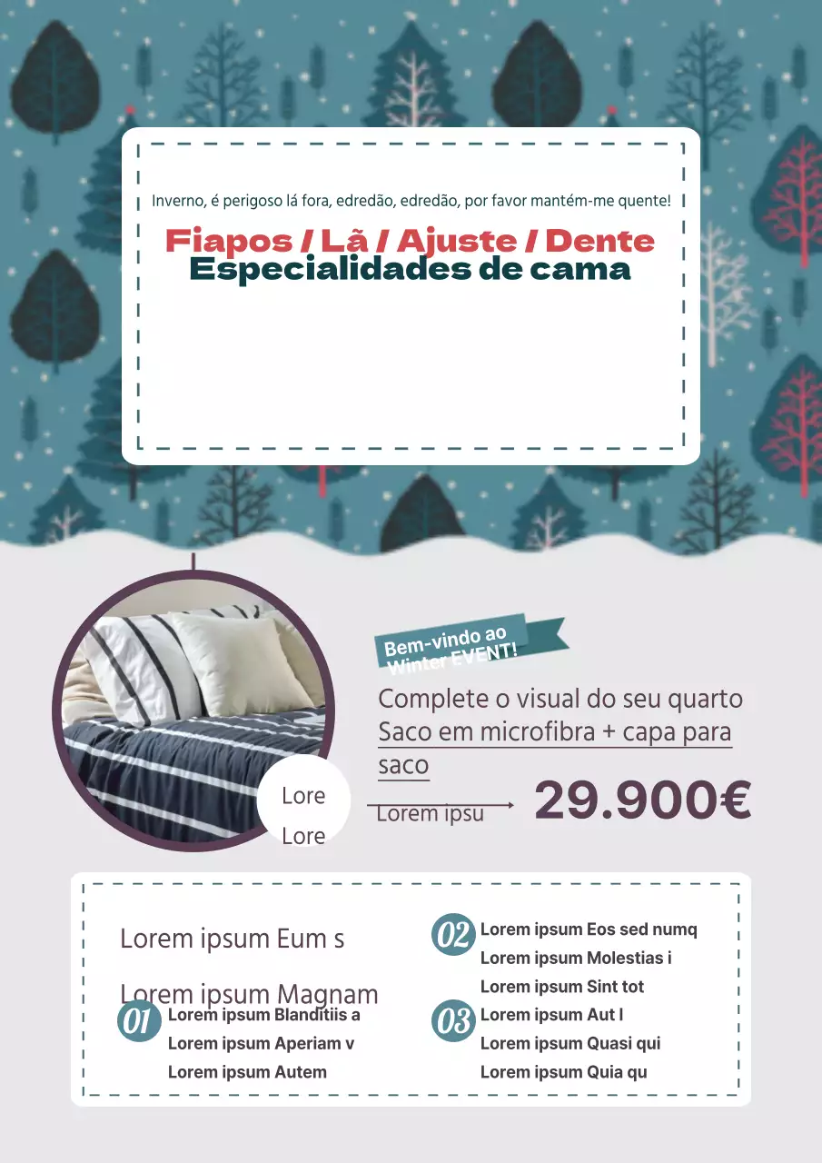 Ofertas de edredões de inverno