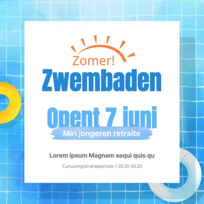 Een zwembad openen