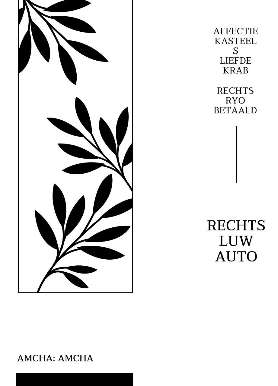 Traditioneel theedesign met eenvoudige botanische illustraties in zwart