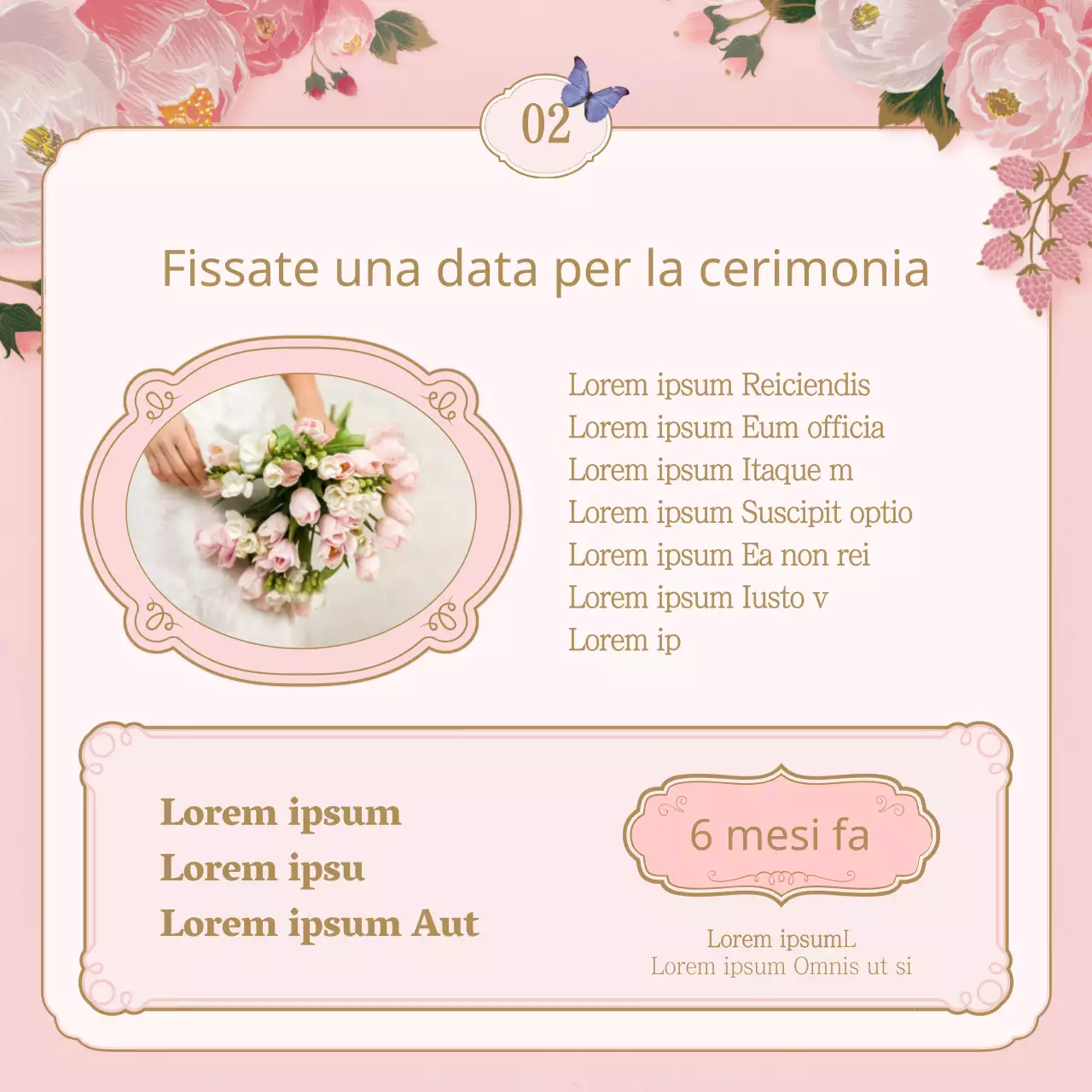 Lista di controllo della location per matrimoni con illustrazioni floreali primaverili rosa e beige