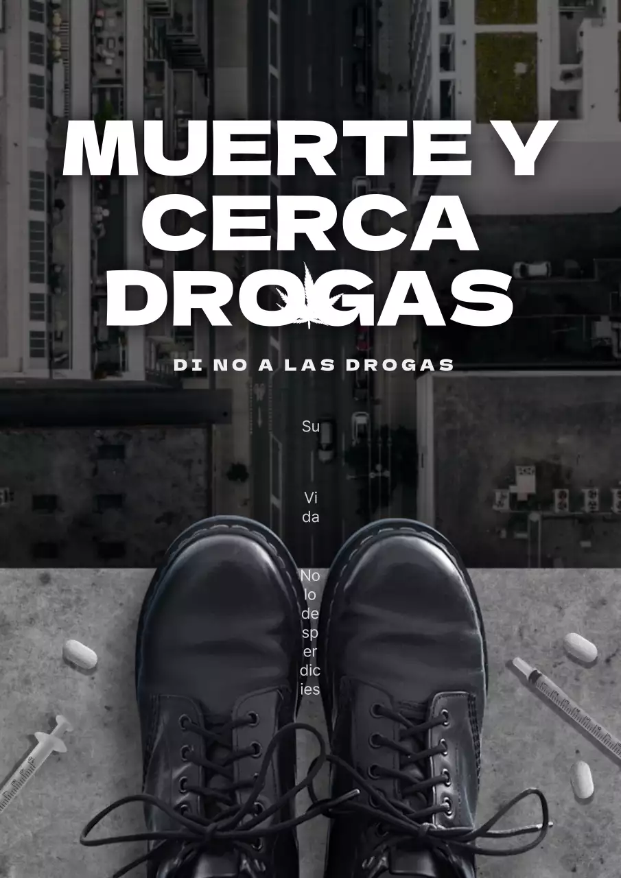 Una sencilla campaña antidroga en blanco y negro