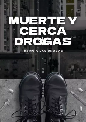 Una sencilla campaña antidroga en blanco y negro