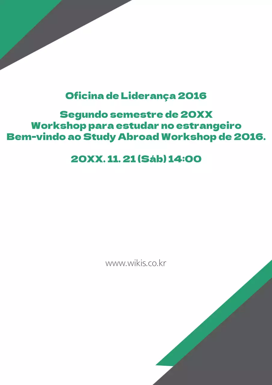 Workshops para estudar no estrangeiro