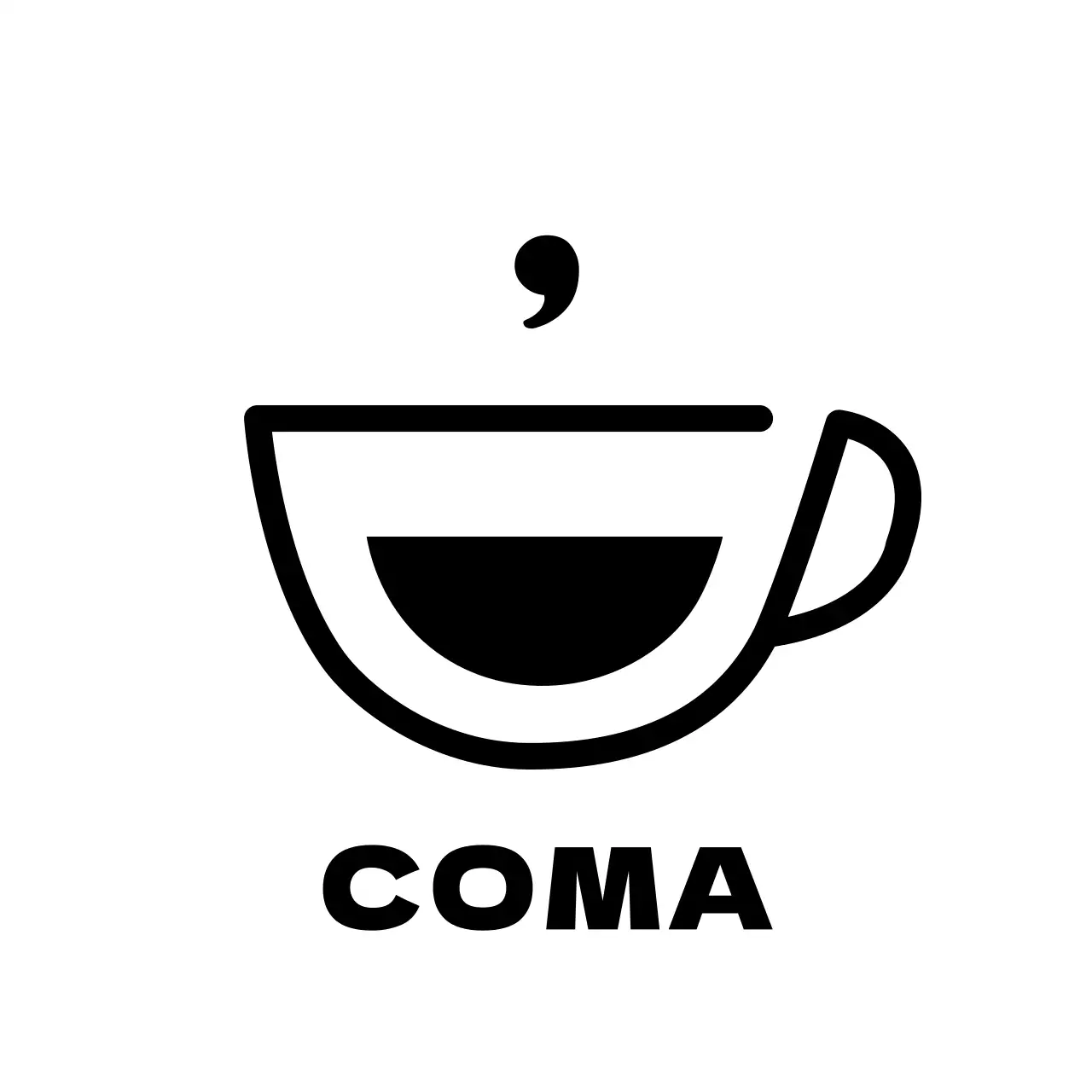 Bonita taza de caféSímbolo taza de helado de café