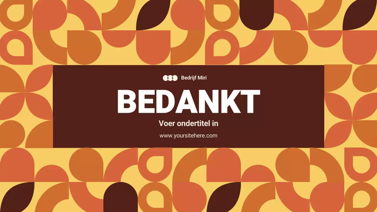 oranje samenvatting marketingdocument