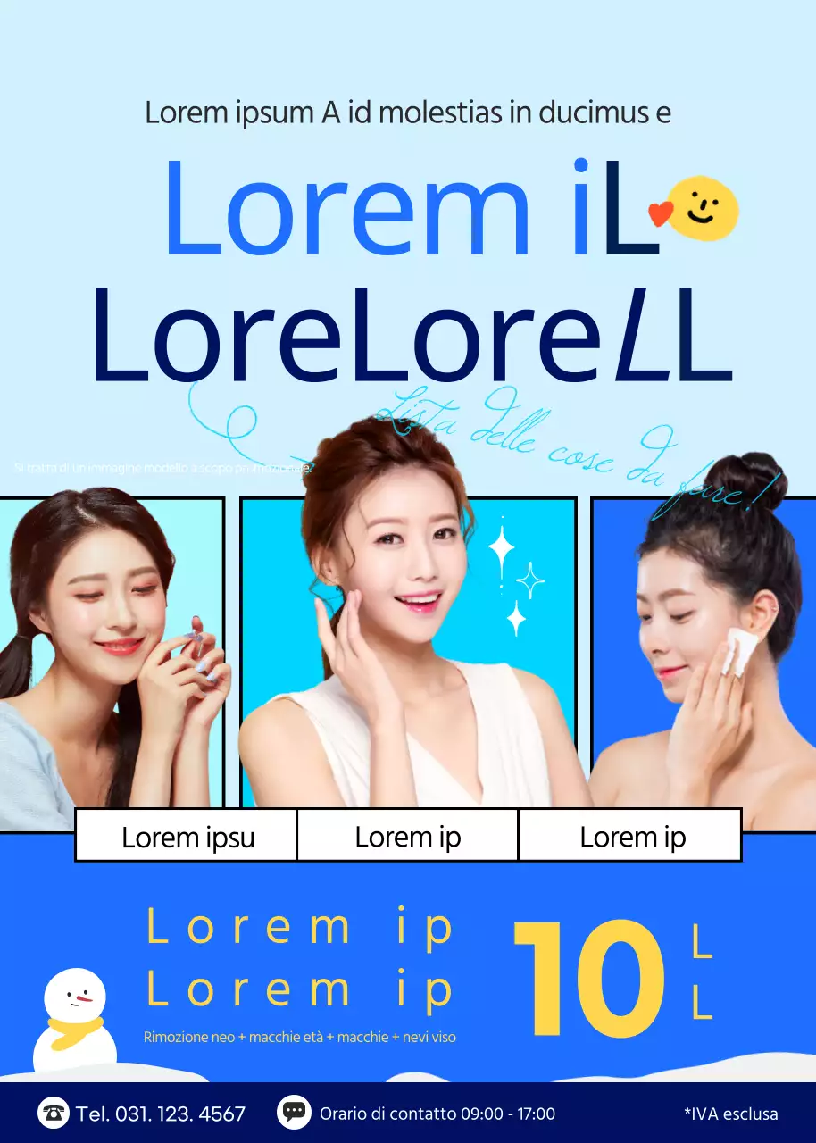 Informazioni sullo sconto per la rimozione delle macchie blu