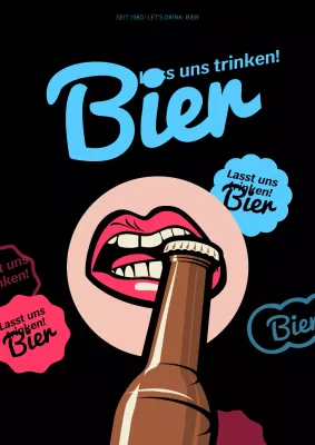 Schwarze und bunte, flippige Taverne Hope