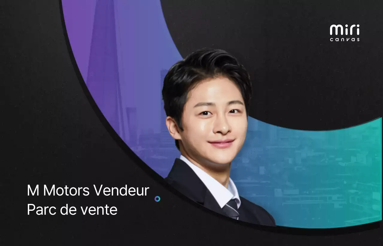 Mise en page épurée avec du noir et des dégradés Profil de vendeur