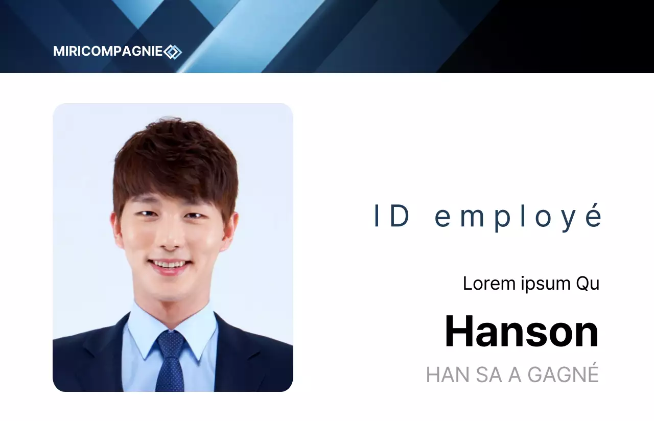 Certificat de temple à cadre simple et épuré en bleu marine et noir