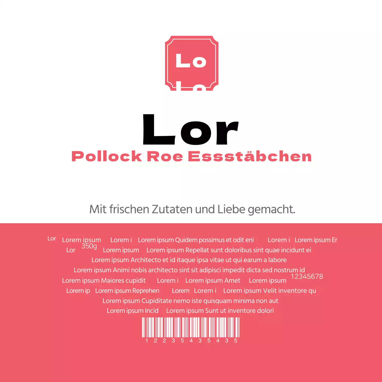 Reisdieb Seelachsrogen Etiketten