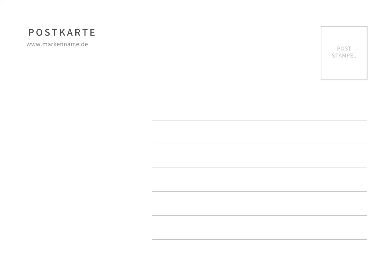 Einfache Fotopostkarte Karte Postkarte