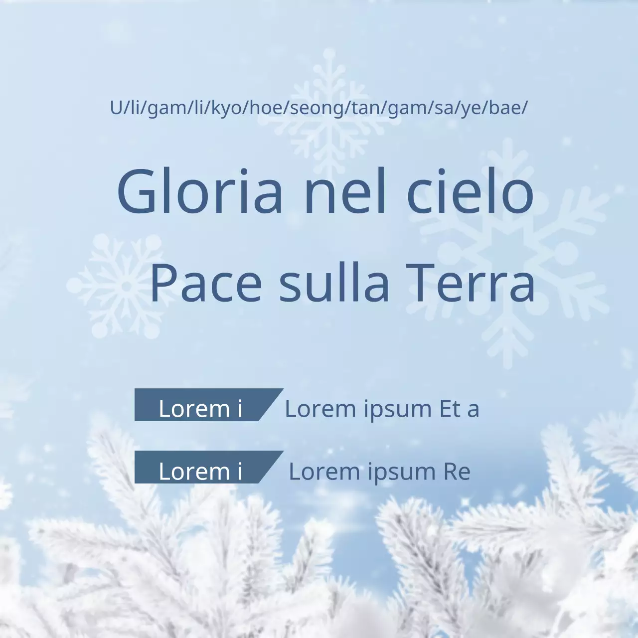 Adorazione natalizia