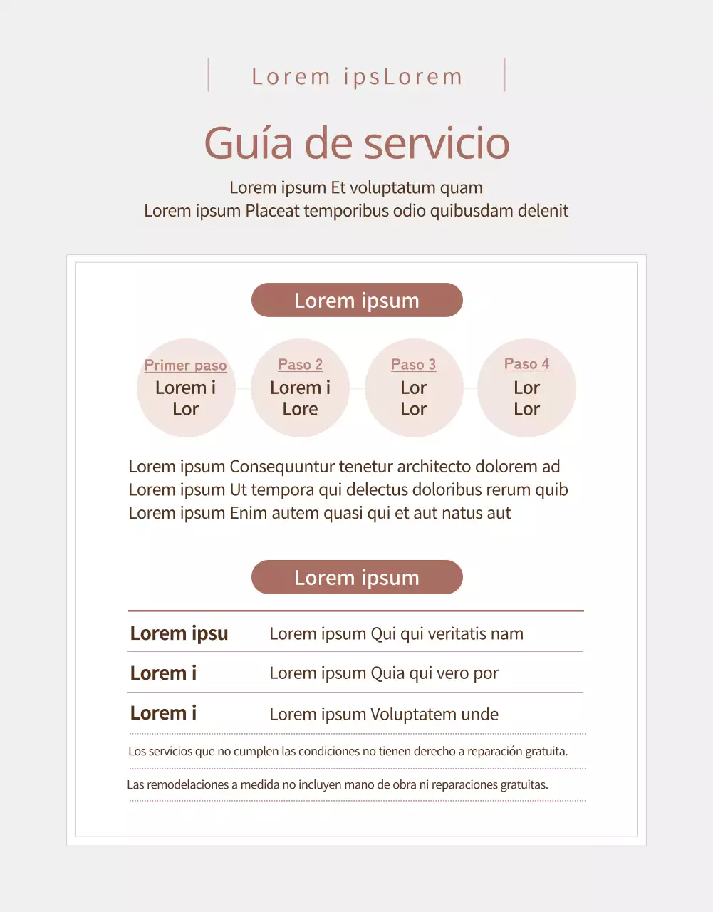 Promueva una reparación de muebles cálida y lujosa en rosa pastel (página de detalles)