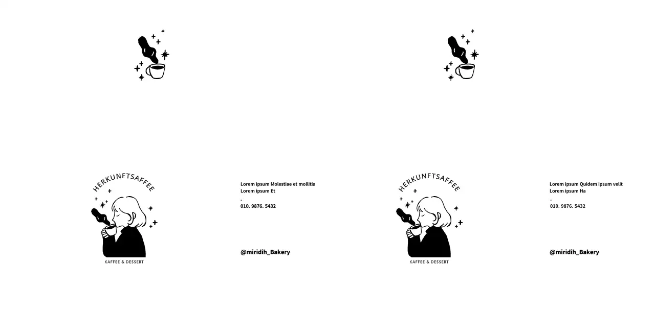 Für Informationen und Werbung für Cafés mit einem emotionalen Kaffee- und Charakterillustrationsstil