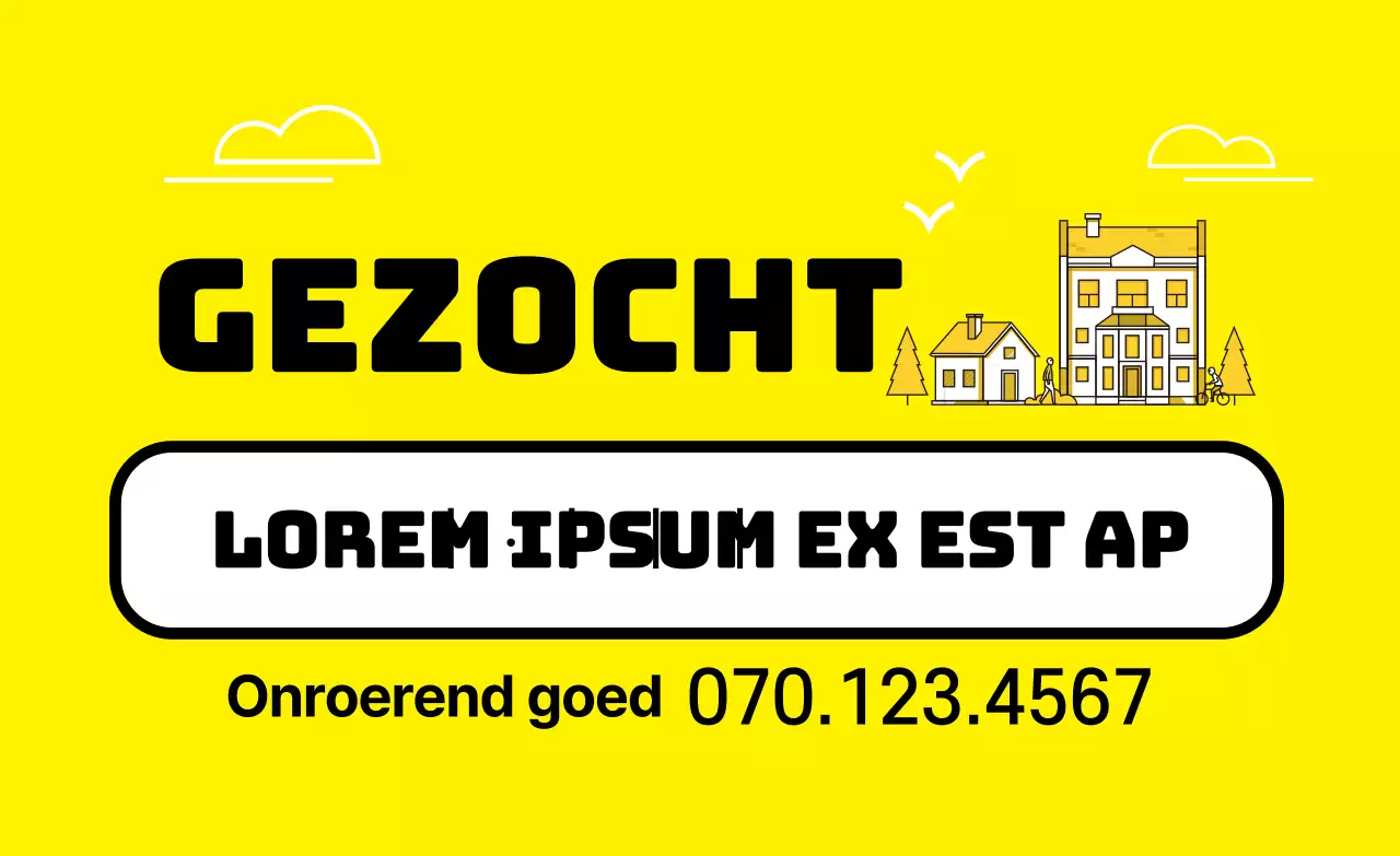 Geel onroerend goed te koop