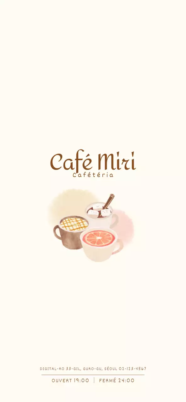 Tarification d'un menu de café avec un concept illustré émotionnel et chaleureux