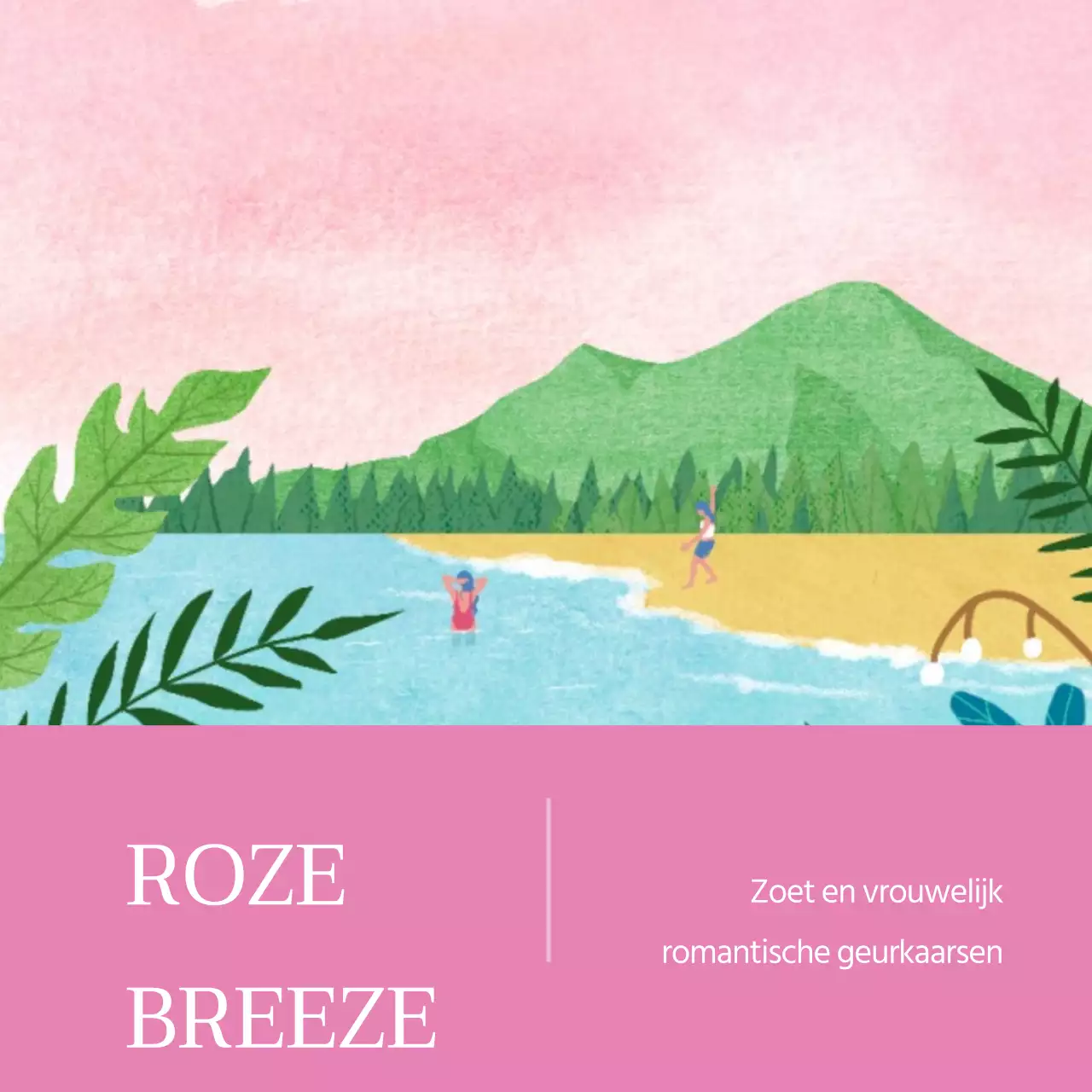 Gezellige, luchtige kaars