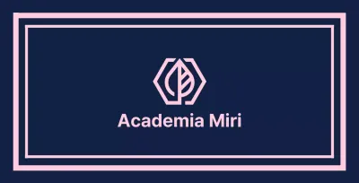 Gakuen Academy Valkyrie sobre fondo azul marino con borde rosa