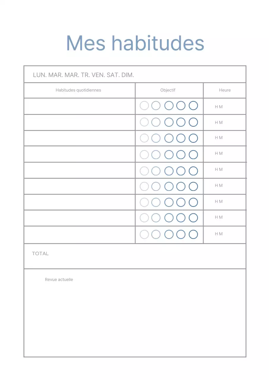 Affiche simple de notes d'emploi du temps en blanc