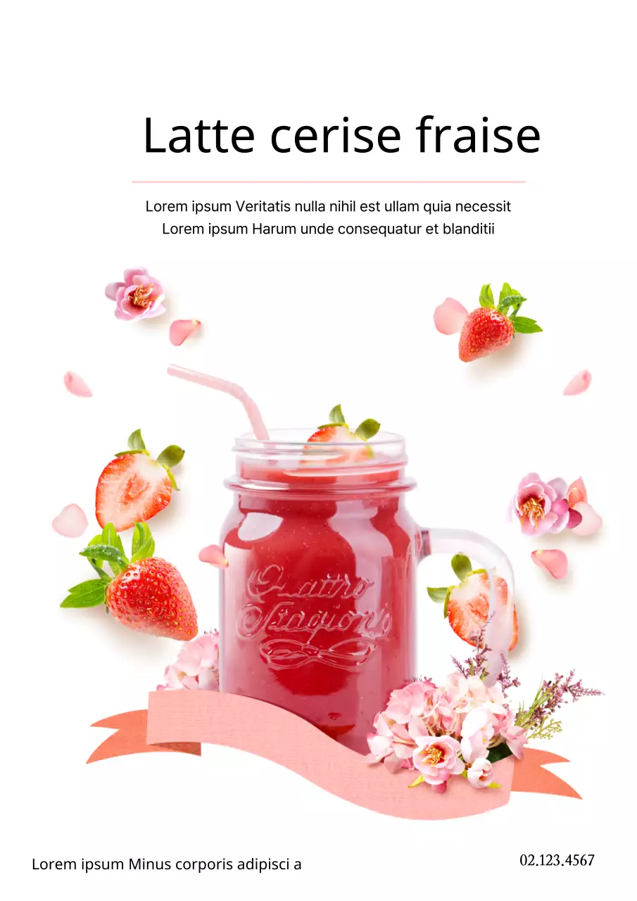 Café aux fraises