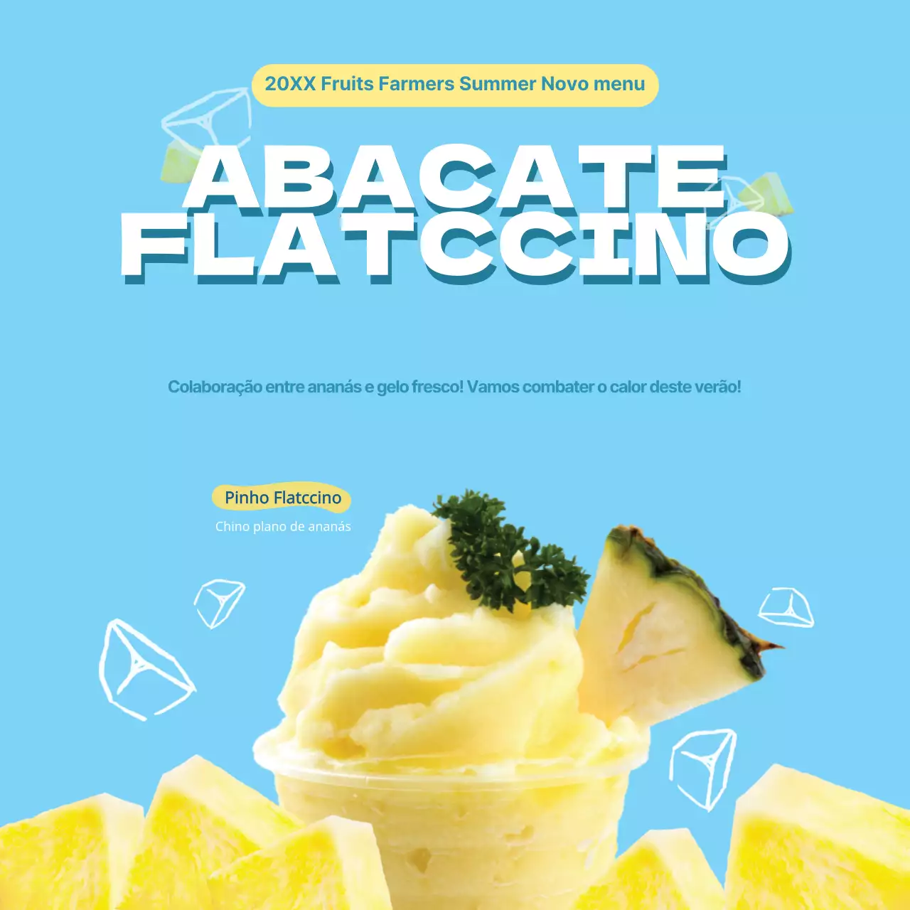 Novo menu de verão