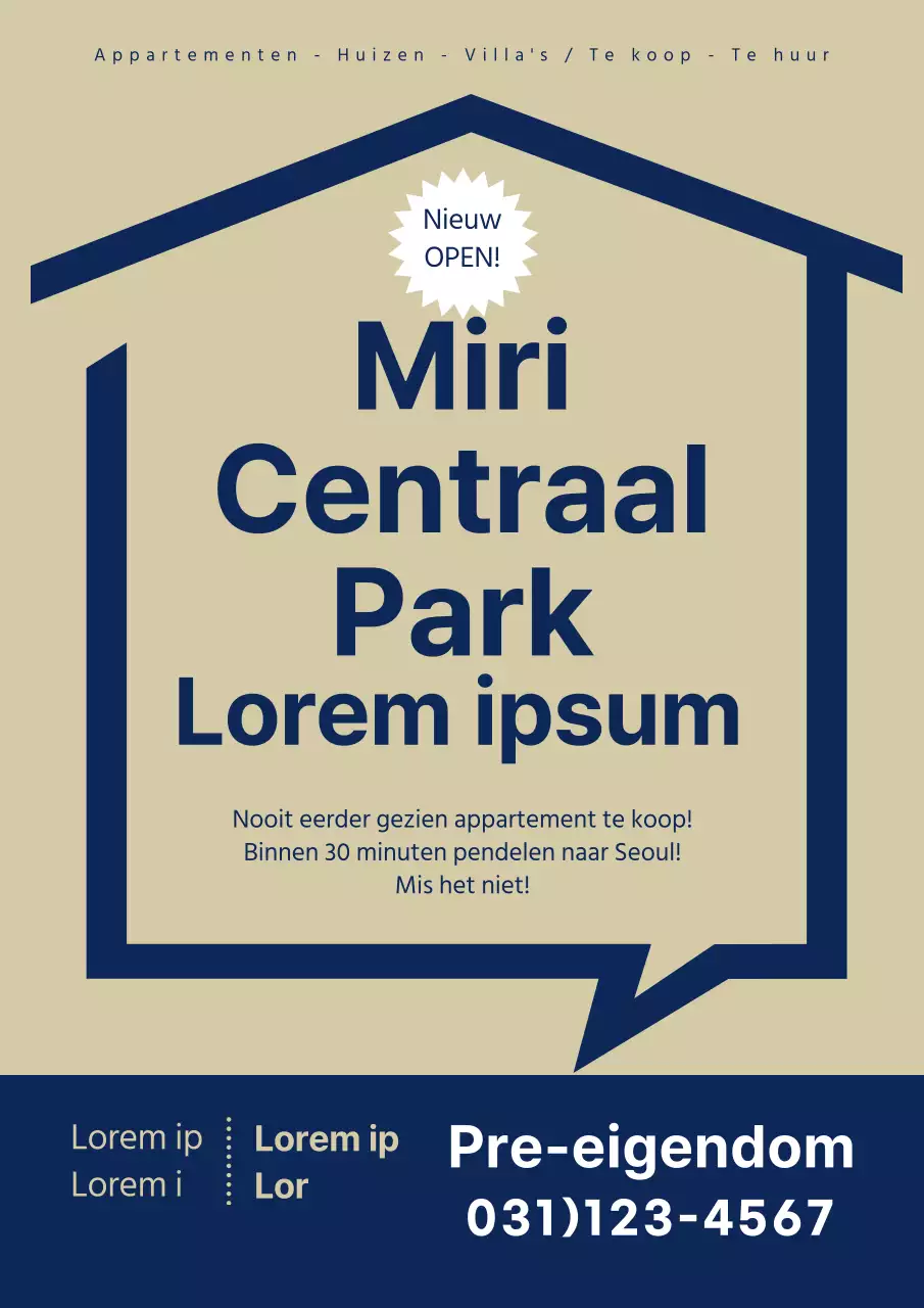 Appartementen te koop in marine en goud