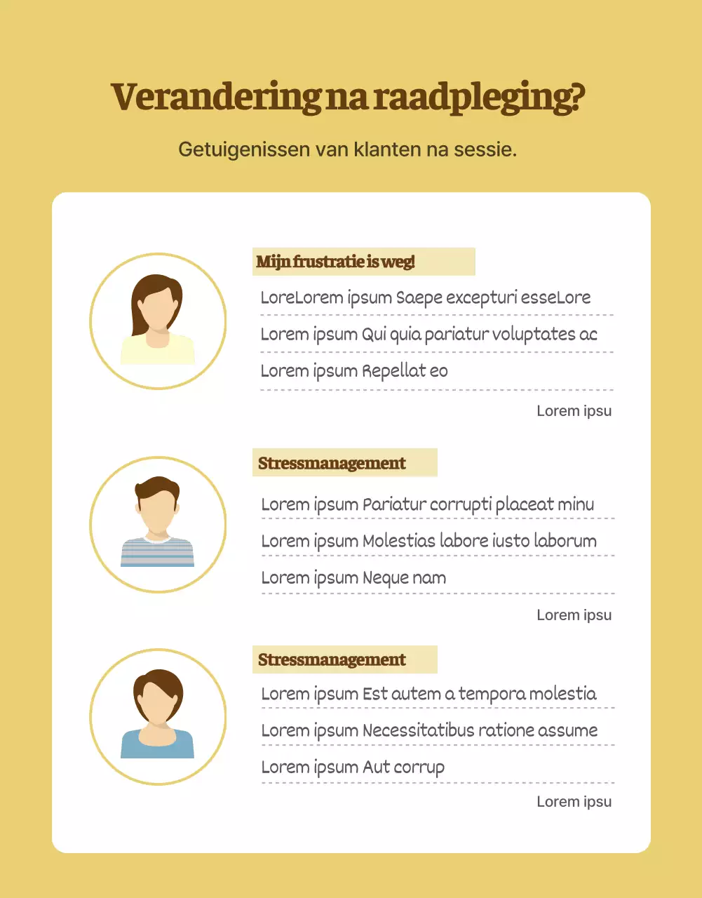 Zachtgekleurde psychologische begeleiding detailpagina