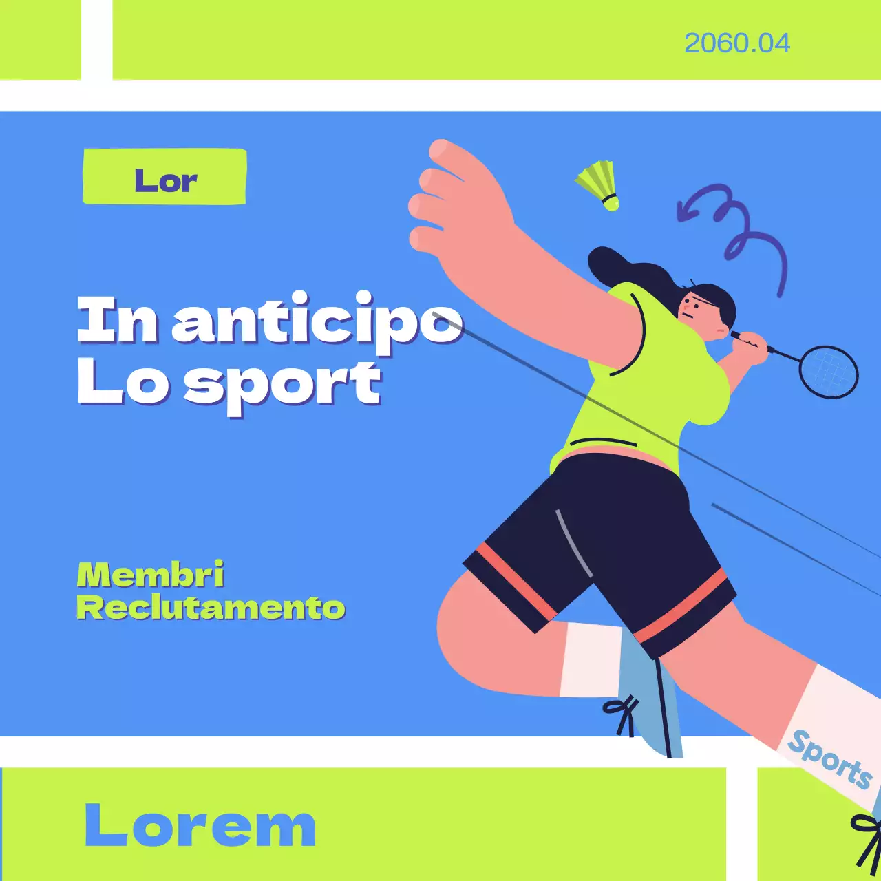 Il centro sportivo blu e giallo è alla ricerca di soci.