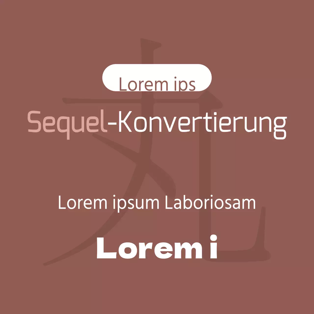 Sequel-Konvertierung