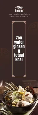 Kalmerende zeevruchten Samgyetang Banner