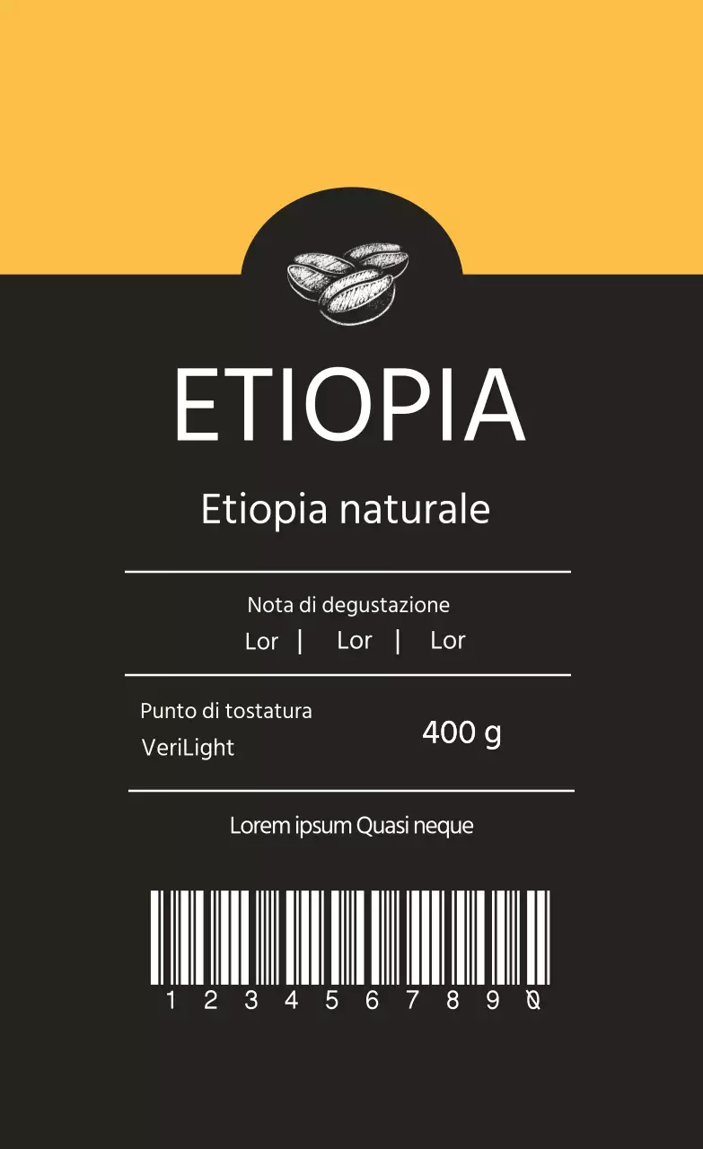 Fagioli naturali etiopi