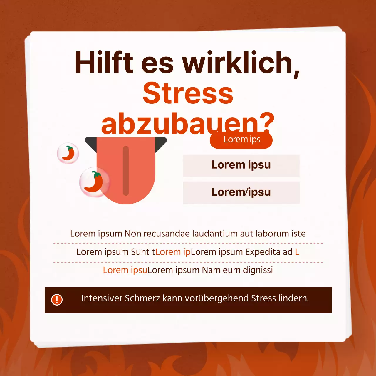 Pikante rote KarteNeues Design