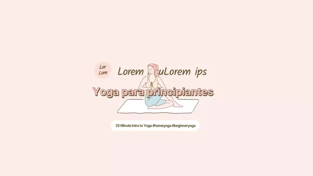 Cómo gustar una rosa y marrón ordenada principiante yoga YouTube suscripción