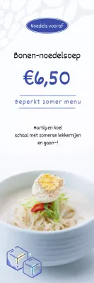 Introductie van een nieuw blauw, koel zomermenu