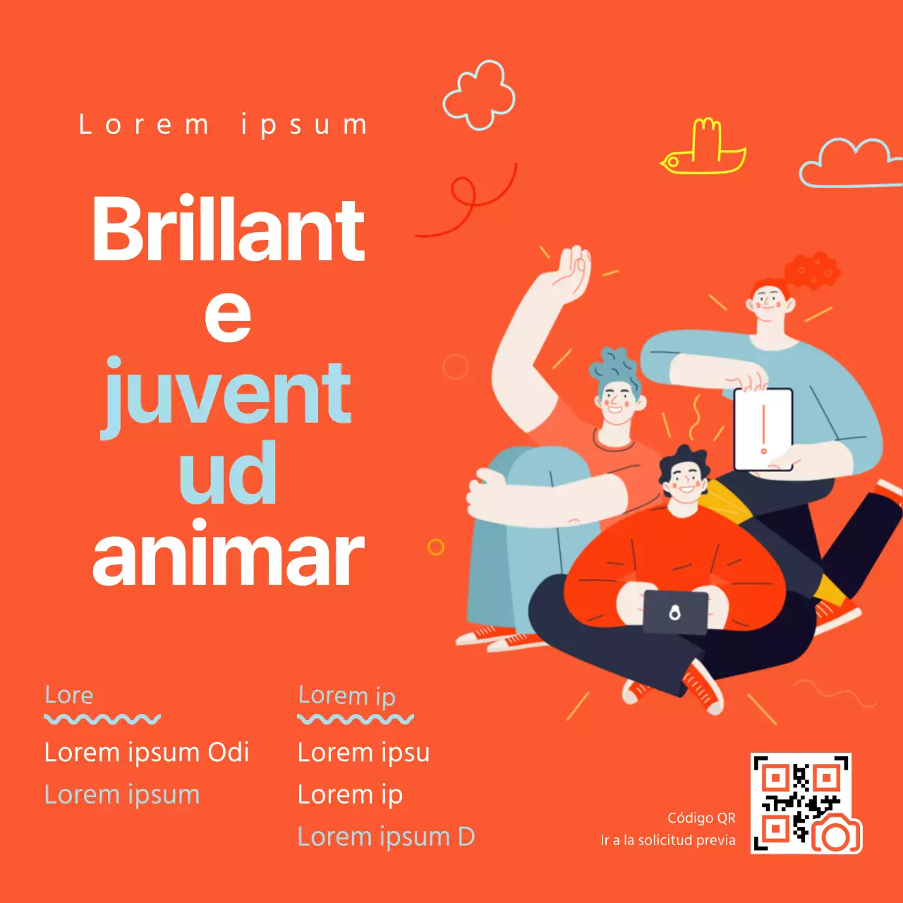 Naranja y burbujeante, contenido de tertulias en persona