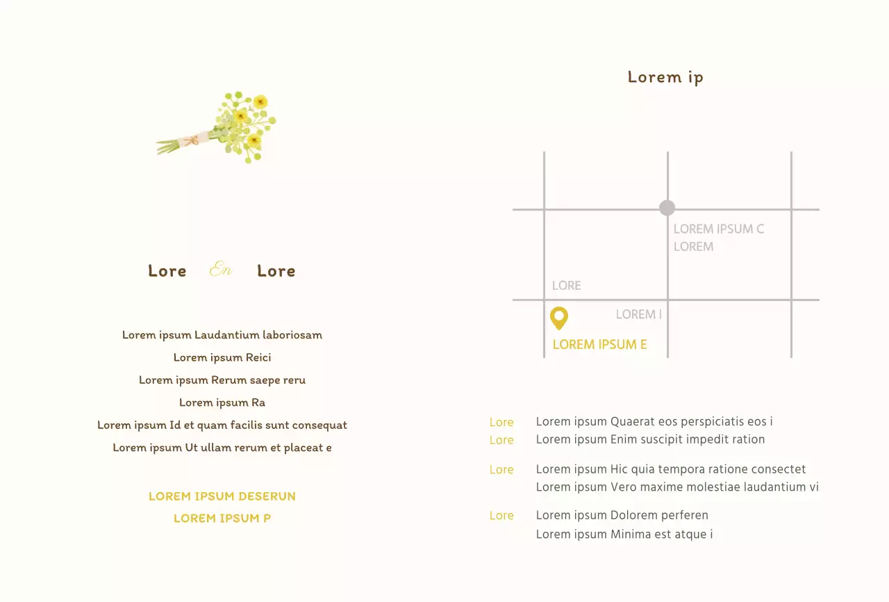 Witte eenvoudige boeket illustratie briefkaart voor huwelijksuitnodigingen