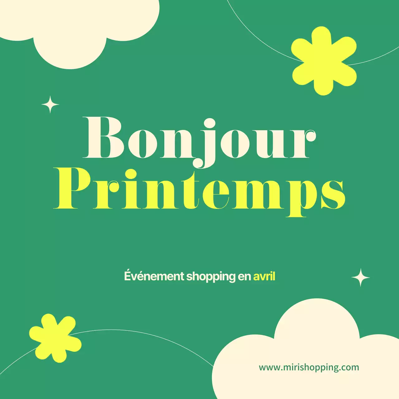 Un centre commercial vert et frais pour le printemps