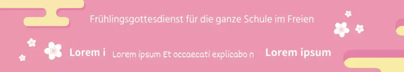 Frühlingsanbetung im Freien