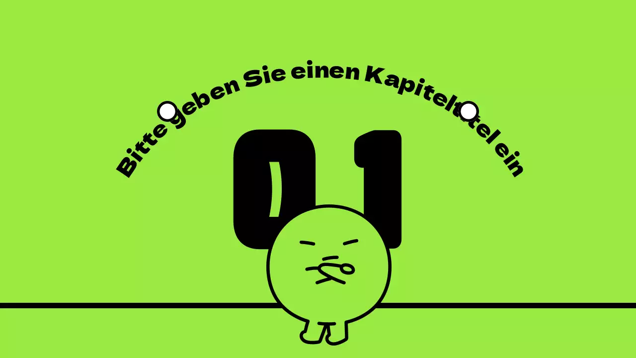 Niedliche Figuren in Chartreuse und ein klares Layout