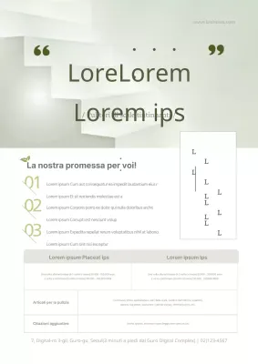 Promuovete il vostro detergente per scale con una foto di una scala verde
