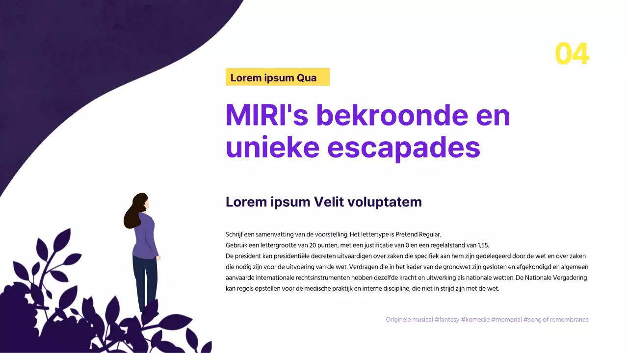 Creatief muzikaal voorstel met paarse achtergrond en ster versieringen