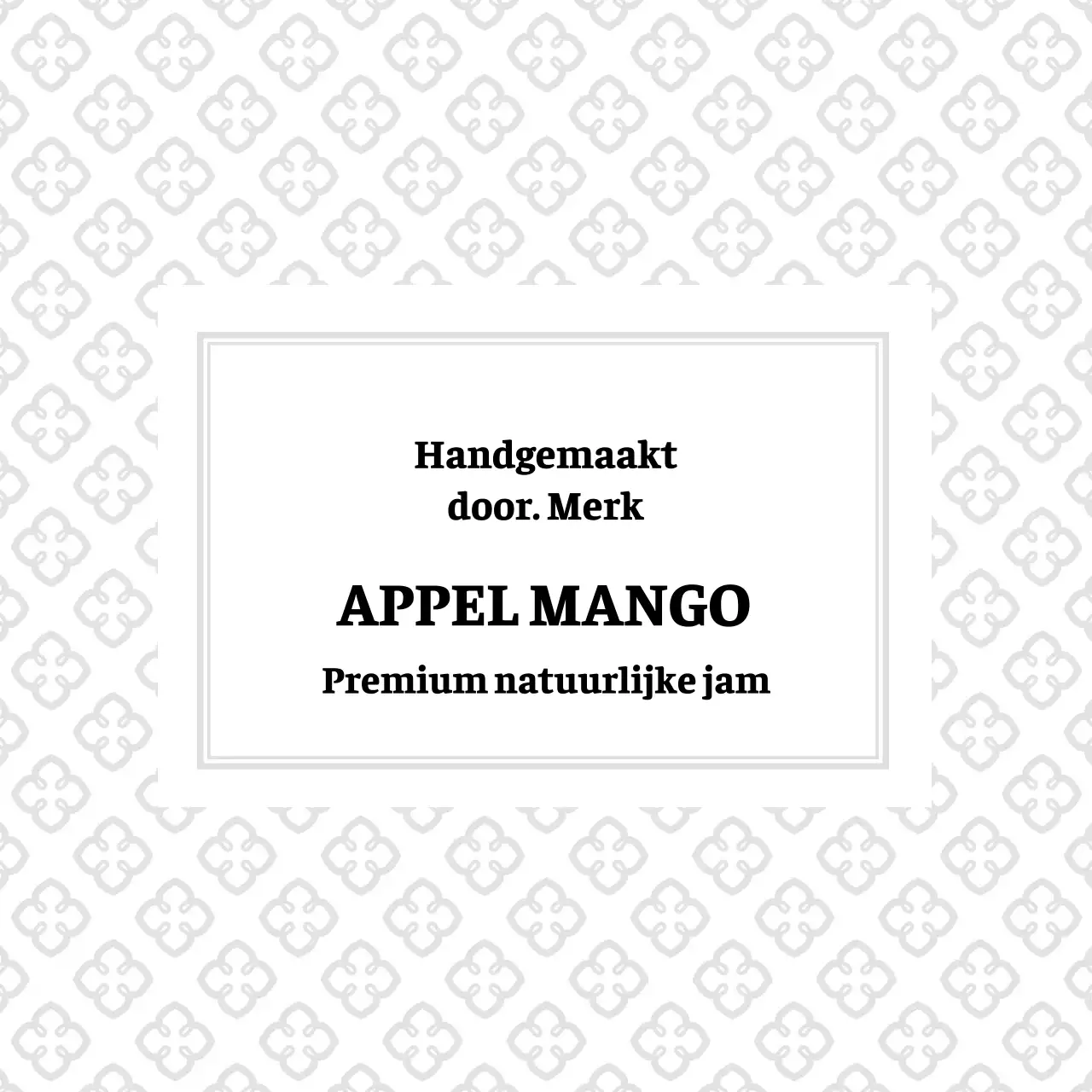 Appel Mango Jam Etiket