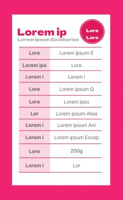 Étiquette d'information Raspberry Blue