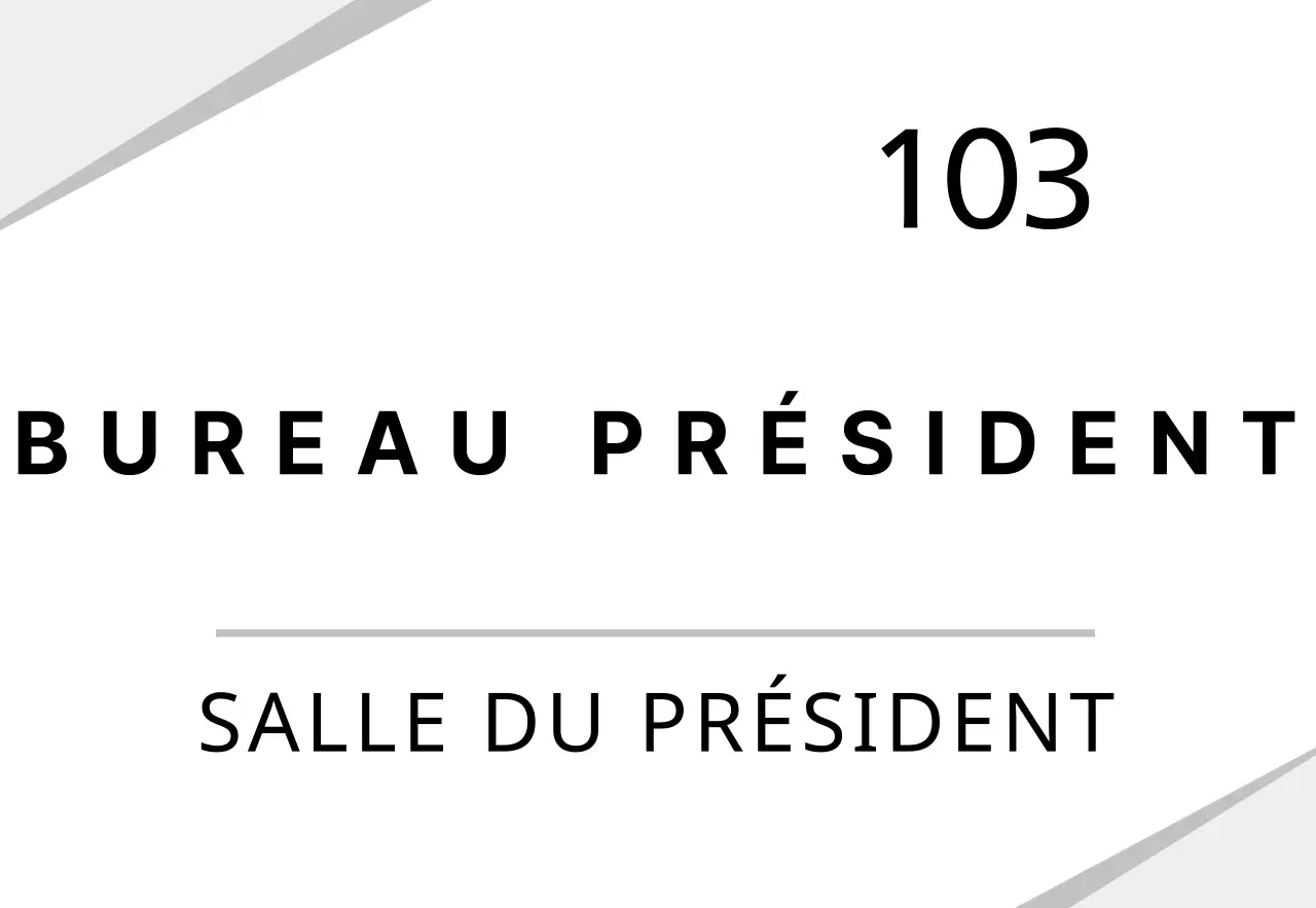 Enseigne d'entreprise blanche et graphique
